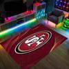 San Francisco 49ers Design Crystal Velvet Carpet Cozy Non?Slip Printed Rug For Bedroom Living Room Entrance