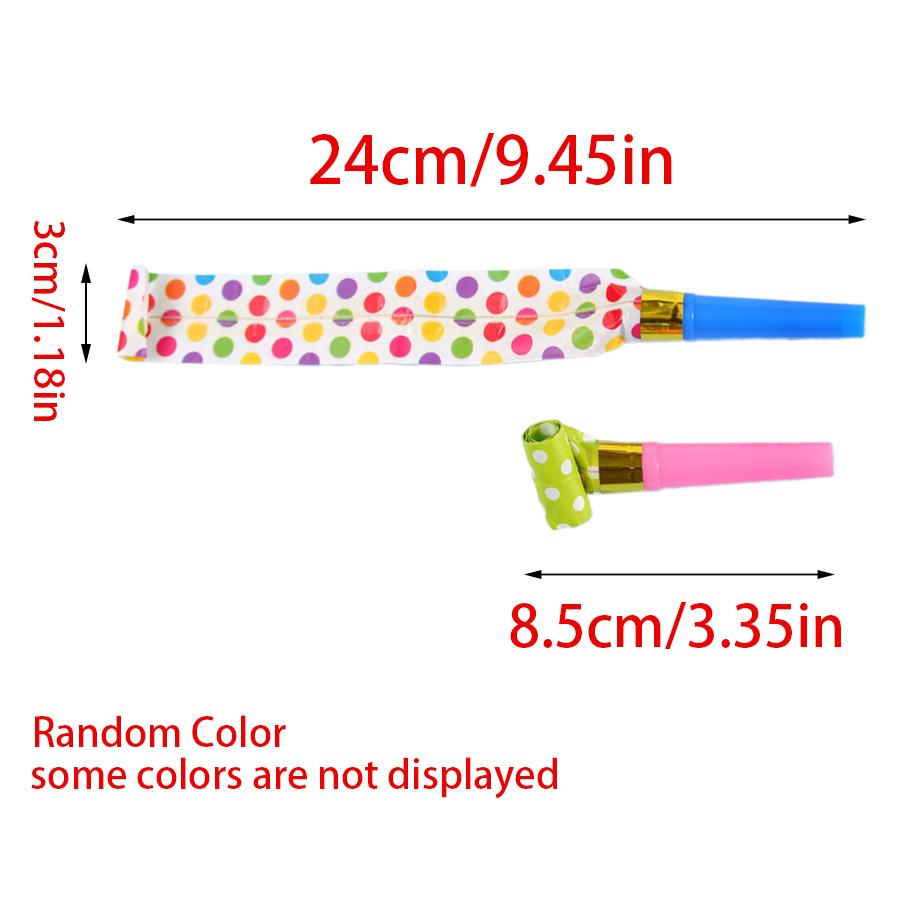 13/30/56/96pcs Retractable Party Blower Plastic Blow Horn Funny Long Tongue Noisemaker for Carnival Holiday Party Decor XJM