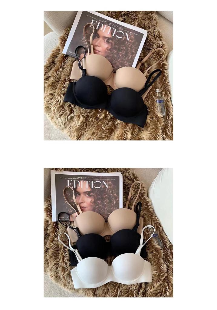 Cross-Border Japanese Seamless Women's Bra: Soft, Adjustable, Underwire Design for Small Chest Support and Comfort