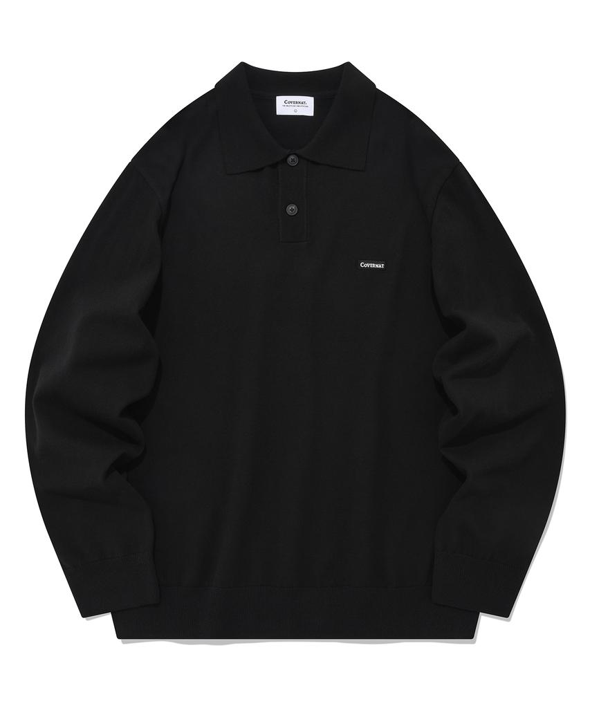 COVERNAT Basic Collared Knit Black