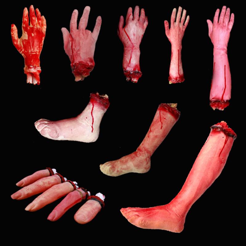 hot! Halloween Horror Broken Finger Hand Break Foot Prop Haunted House Decoration