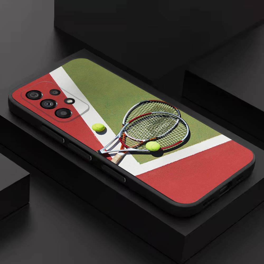 Sport T-Tennis Coole Handyhülle Für Samsung S 9,10,21,30,22,23,24,25,26,Ultra,Plus,Lite,FE,4,5G Schwarz Weich Präzise