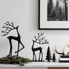 1/2 buc Statuie Ren de Crăciun cu Eșarfă Figurine Siluetă Elan Minimalist Sculptură Căprioară Ornament Decor Birou Acasă
