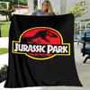 Nouvelle couverture de dessin animé Jurassic Park, couverture en flanelle, couverture douce et chaude pour salon, chambre à coucher, lits, canapé, décoration, cadeau