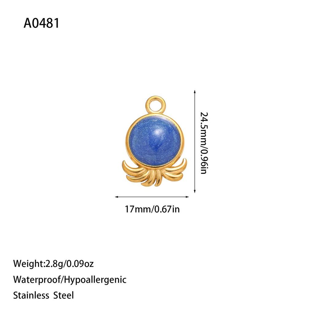 Trendy European & American Titanium Steel Enamel Jewelry: Pendant, Bracelet, Necklace, Earrings In Stainless Steel