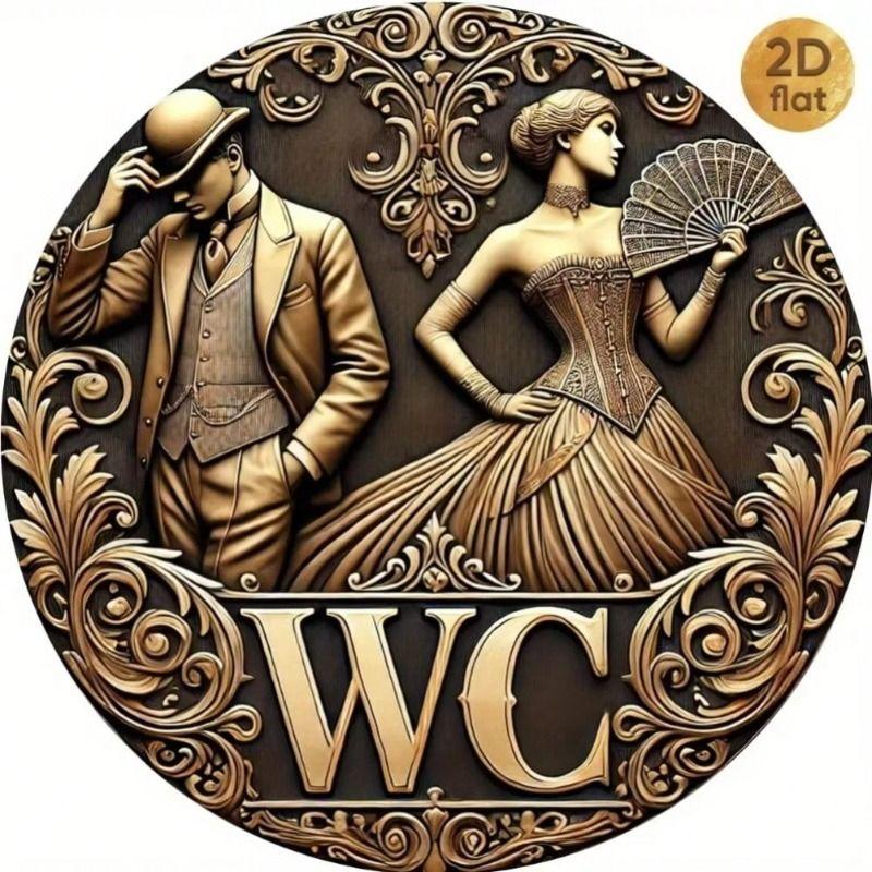 Decorative Metal Wall Art Sign Tin Painting 20x20 Cm