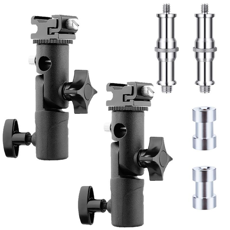 Camera Flash Speedlite Mount Swivel Light Stand Bracket With Umbrella Reflector Holder for Canon Nikon Yongnuo Godox