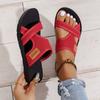 Women's Hollow Mesh Slide Sandals, Casual Open Toe Flat Summer Shoes, Lightweight Slide Sandals