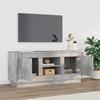 TV Cabinet Concrete Grey 102 X 35 X 45 Cm Wood Based Material