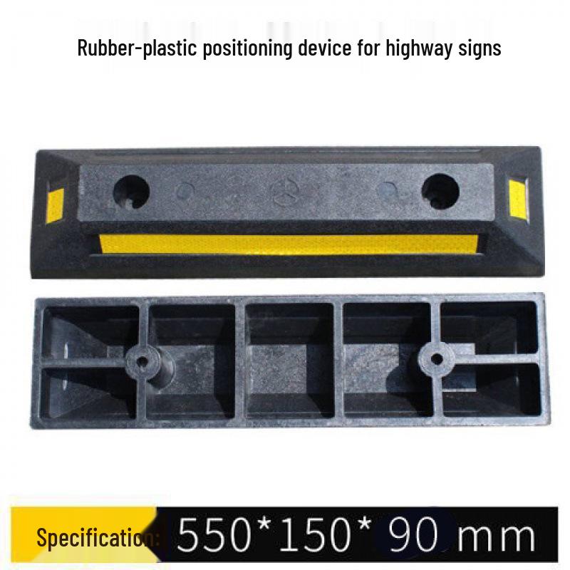 Rubber and Plastic Wheel Chock & Bollard: Car Stop, Anti-Collision Block, Curb Ramp, Parking Lot Vehicle Stopper