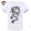 Klassisk Kinesisk Drake Kongfu Vuxen Toppar T-shirt Hög Kvalitet Höst Vinter Mode Helt Ny T-shirt Unisex Bomulls Huvtröja