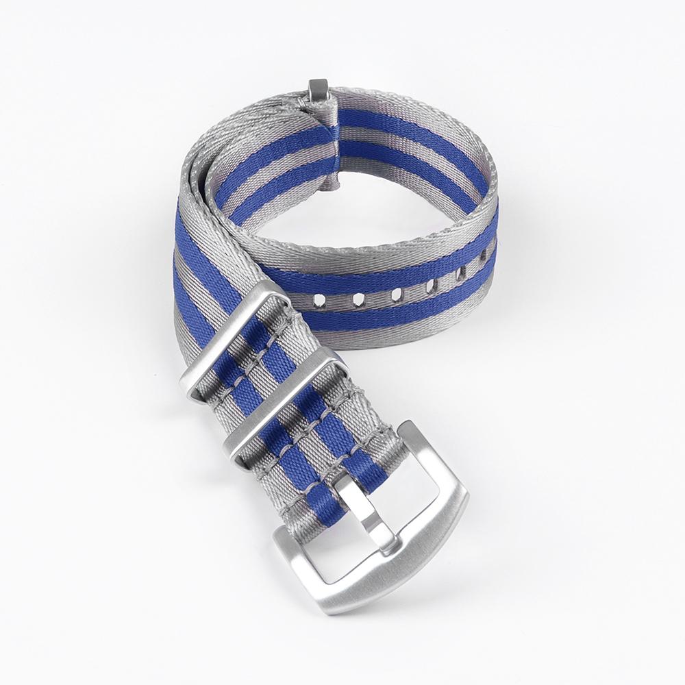 Nylonové plátenné remienok na hodinky 20 mm 22 mm pre Omega 007 Vojenský športový náramok Vysoko hustý tkaný pásik Muži Ženy Náramok pre Seiko 5