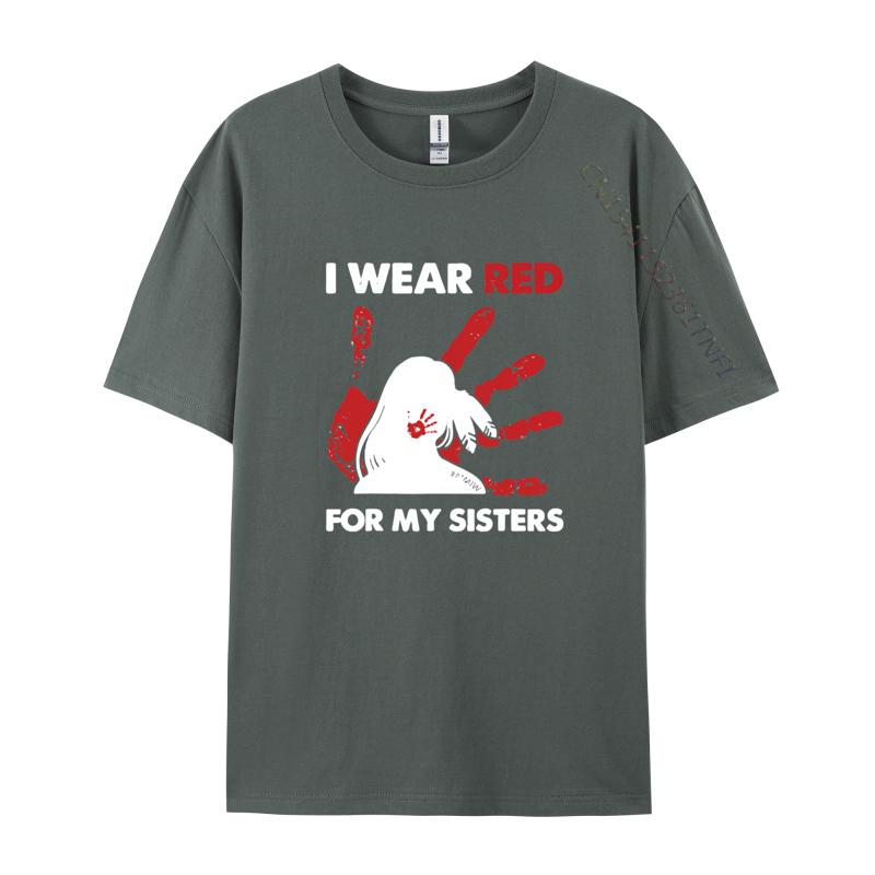 Native America Indigenous I Wear Red Tshirts Funny Gift TShirt Tops T Shirt Slim Fit Cool Cotton Unisexs Tshirts