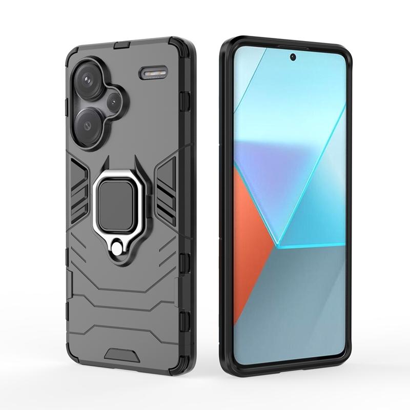 Kamera Stoßfest Armor Handyhülle Für Xiaomi Redmi Note 13 Pro 5G Pro+ Plus Redmy Note13 4G Magnetischer Ringständer Rückseite