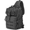 Body Crossbody Large Capacity [FUPUTWO] Bag, Tactical, Bag, Shoulder, Military, Waterproof, (Black)