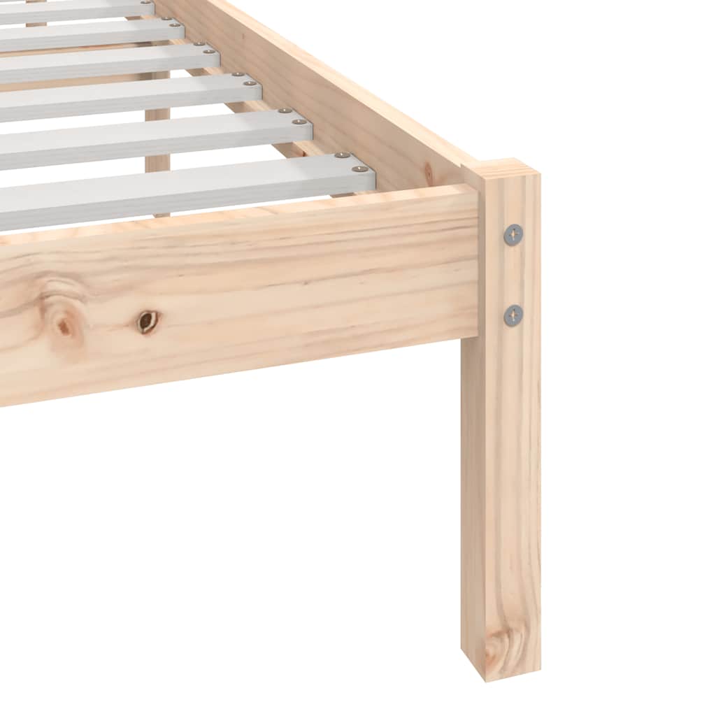 Solid Wood Bed 90x190 cm Pine
