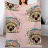 Rainbow Hedgehog Throw Blanket Soft Warm Blanket Gift for Grandparents