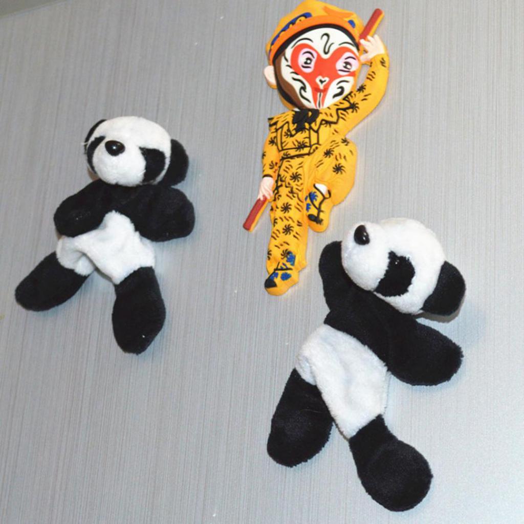 1 ks Roztomilá mäkká plyšová Panda Magnet na chladničku Nálepka Darčeková suvenírová dekorácia