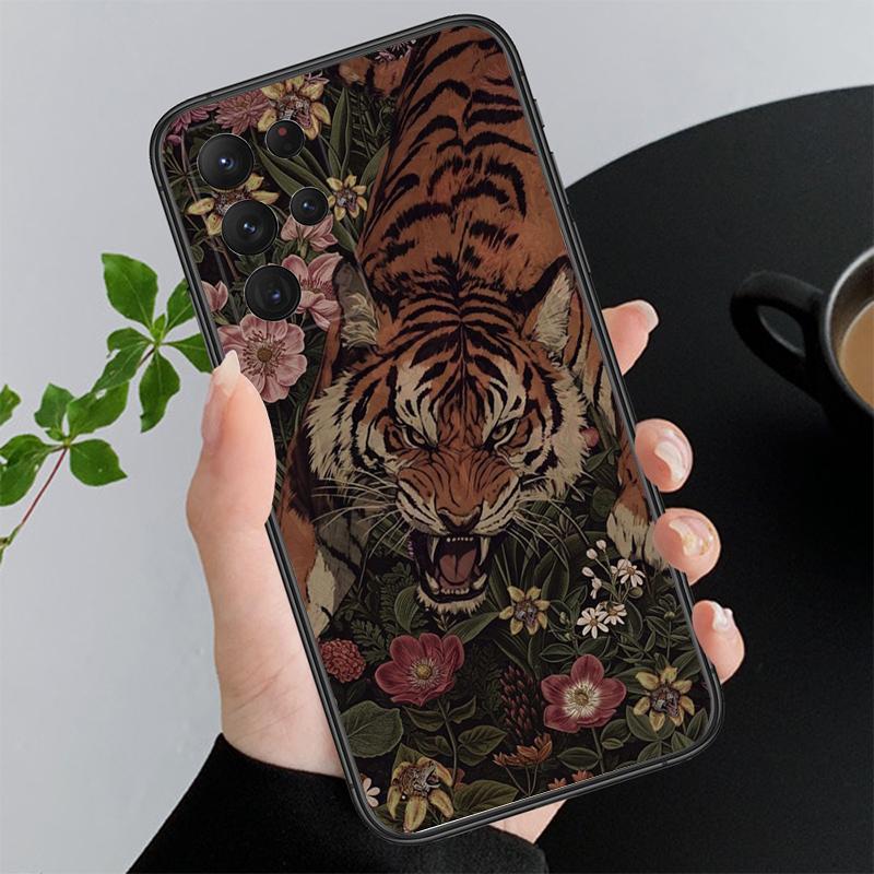 Phone Case For Samsung A55 A16 A56 A36 A35 A15 A53 A54 A33 A34 A25 A05S A52 A52S A14 A26 A71 Tiger Art