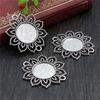 10pcs 18mm Inner Size Alloy Pendant Cabochons Blank Base Setting Bezel Tray DIY Jewelry Making Accessories Findings for Necklace