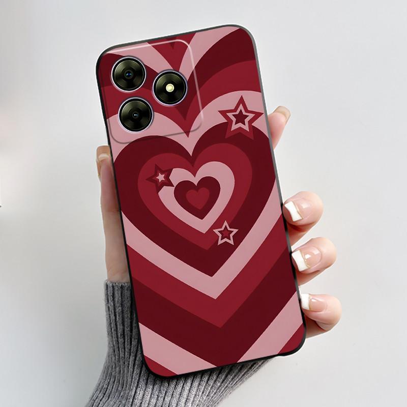 For Blackview Wave 8C 6.56" Wave 8 Black View Wave8C Wave8 Back TPU Soft Silicone Phone Case Luxury Cute Love Rabbit Funny Cover