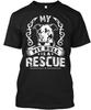 My Pitbull Is A Rescue Men's TTshirt Made In the USA Size S To 5XL