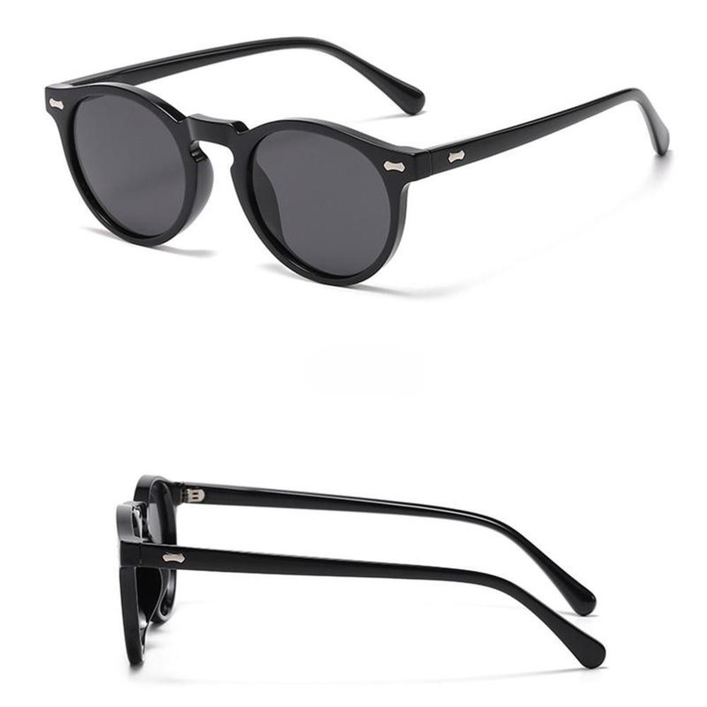 Retro Runde Polarisierte Sonnenbrille Herren Damen Mode Vintage Designer Fahrsonnenbrille Outdoor Reise Uv400 Shades Brille Neu