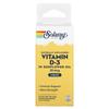 Solaray, Vitamin D-3 i Solrosolja, Naturlig, Smaklös, 25 mcg, 0,5 fl oz (14,8 ml)