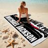 American Music Rock Michael Joseph Jackson Beach Towel Outdoor Camping Vacation Swimming Beach Towel Outdoor Absorbent Bath Towel Y8