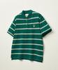 Seteo Striped Pique Polo Short Sleeve T-Shirt Deep Green