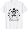 Chicken Couple Hearts Valentine Farm Animal Graphic Tee Soft Cotton Casual Daily T-Shirt