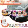 Doll Car Seat With Soft Plush Cushion, Vent Clip And Tabletop Stand, A Cute And Practical Car Decoration For Doll Fans And Doll Collectors!