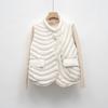 Down Vest New National Standard 90 Down Casual Autumn and Winter Light and Simple Solid Color Round Neck Loose Coat
