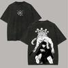 Anime Jujutsu Kaisen Makora T-shirt Men Women Clothing Gothic Hip Hop Y2k Washed T Shirt Summer Short Sleeve Cotton Tees Tops