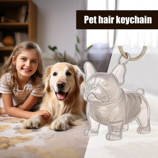 Pet Hair Remover Keychain Hidden Hair Collector Feature Reusable Easy To Clean Cat Dog Hair Collection Keychain