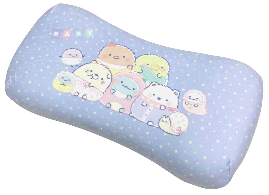 MORIPiLO Memory Foam Cushion Lumbar Pillow Sumikko Gurashi Polar Cat Relax Soft and Supple Texture Plush Toy Nap Pillow Purple 15x31x8cm Character