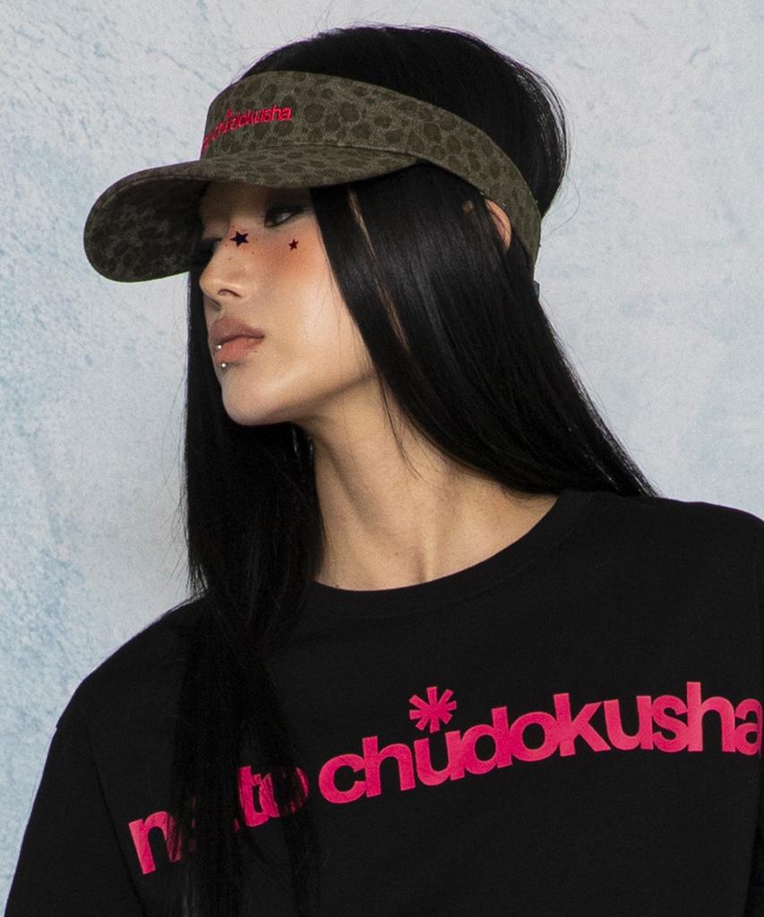 GLACK Gc080 Netto Leopard Sun Cap (Charcoal Gray)