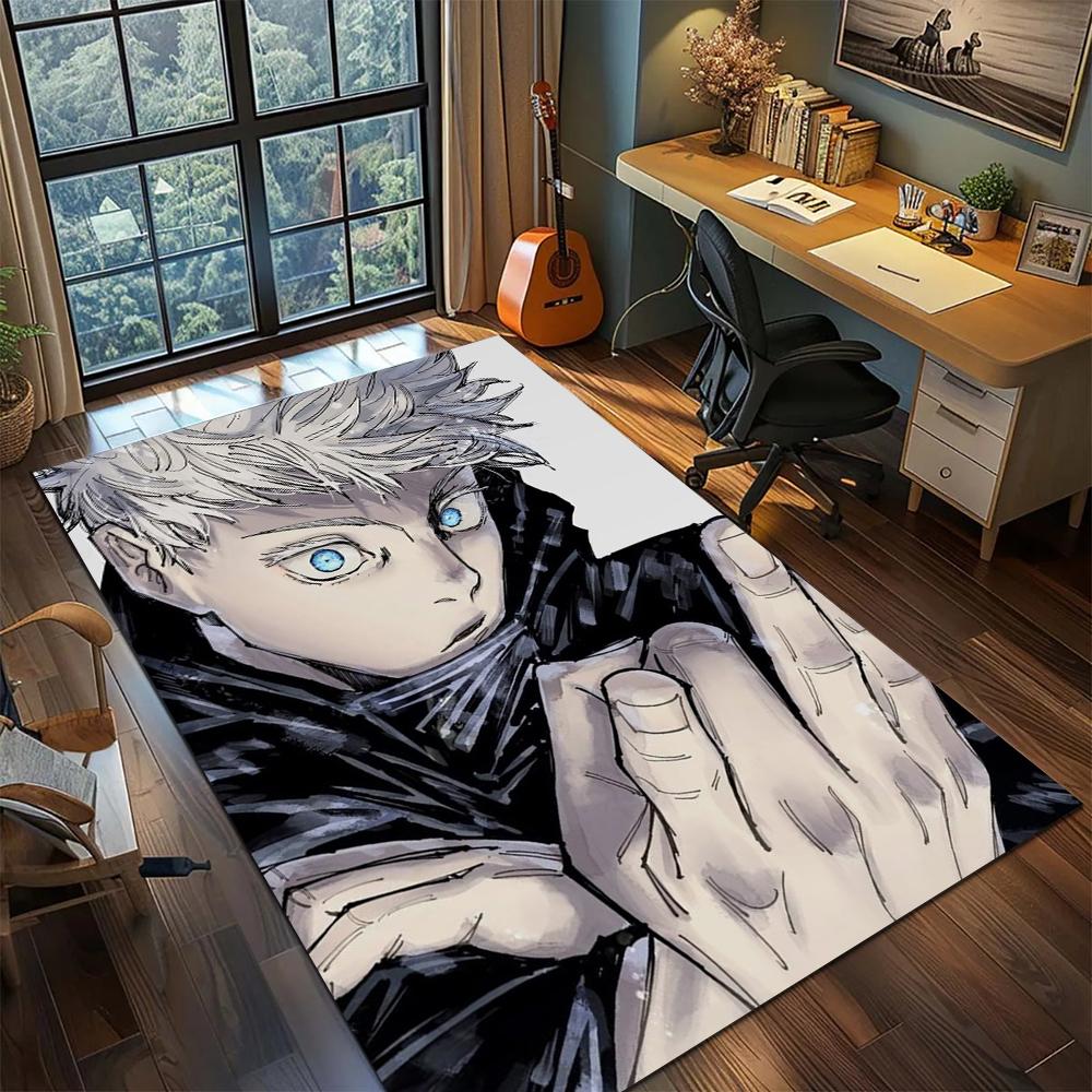 Jujutsu Kaisen Washable Rug Carpet Non Slip Floor Mat for Bedroom Gamer Room Printed Area Rugs -xia81