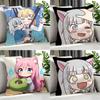 cute Chibi Neko Cushion Cover Cushion Cover Set Pcs x x x Pillowcase Decorative Sofa Home Decor