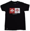 LRG Lifted Research Group Mens Double Up Tee Tree Black Red Shirt NWT S