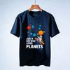 Just A Boy Who Loves Planets Spaceship Graphic T Shirts Women Unisex Casual Cotton Creative Streetwear Tops Tee Shortsleev Unisex