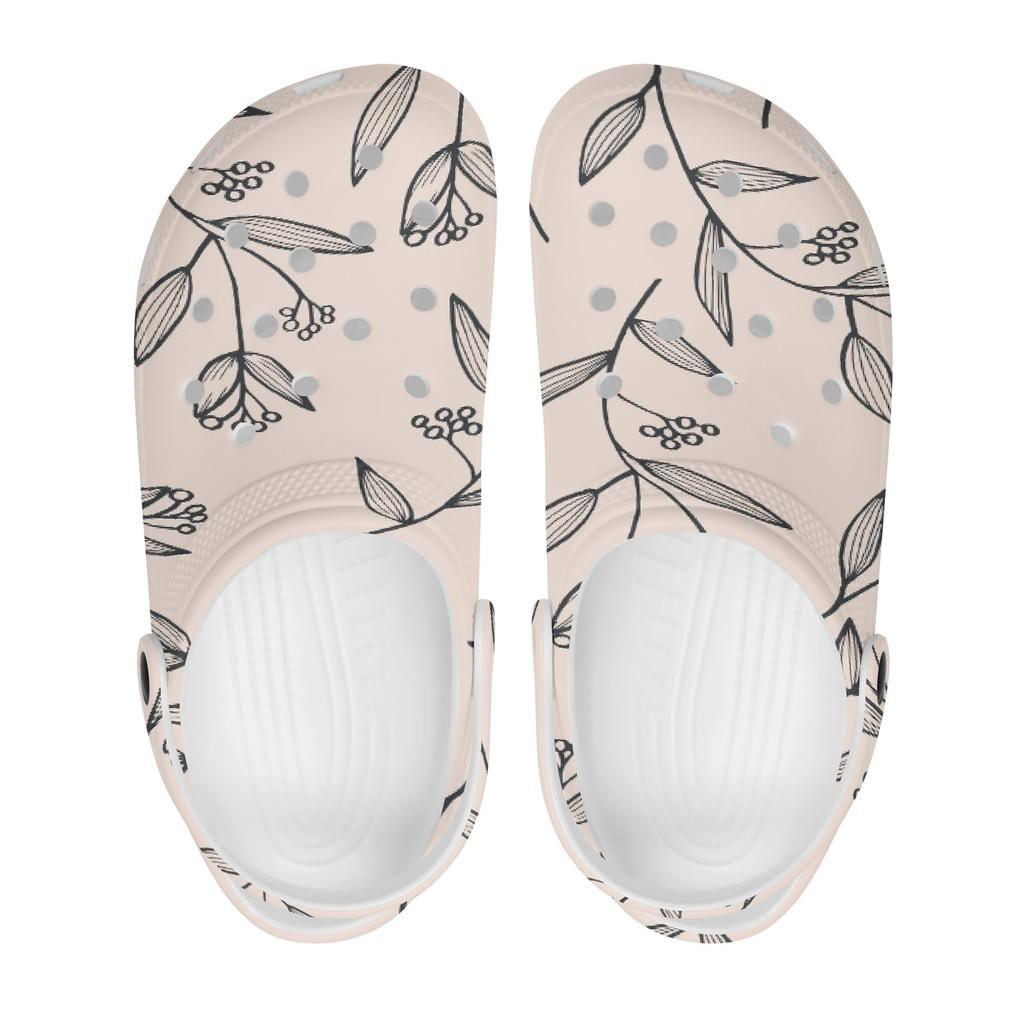 Bright Printed EVA Yard Clogs Unisex Flexible Breathable Slip On Garden Yard Home Bathroom Casual Walking Summer Sandals Home Use