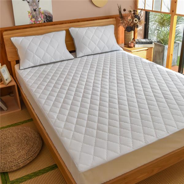 Waterproof Bed Cover Quilted Embossed Mattress Protector Waterproof Fitted Sheet Anti-mite Mattress Pad Bedspread (No Pillowcase)