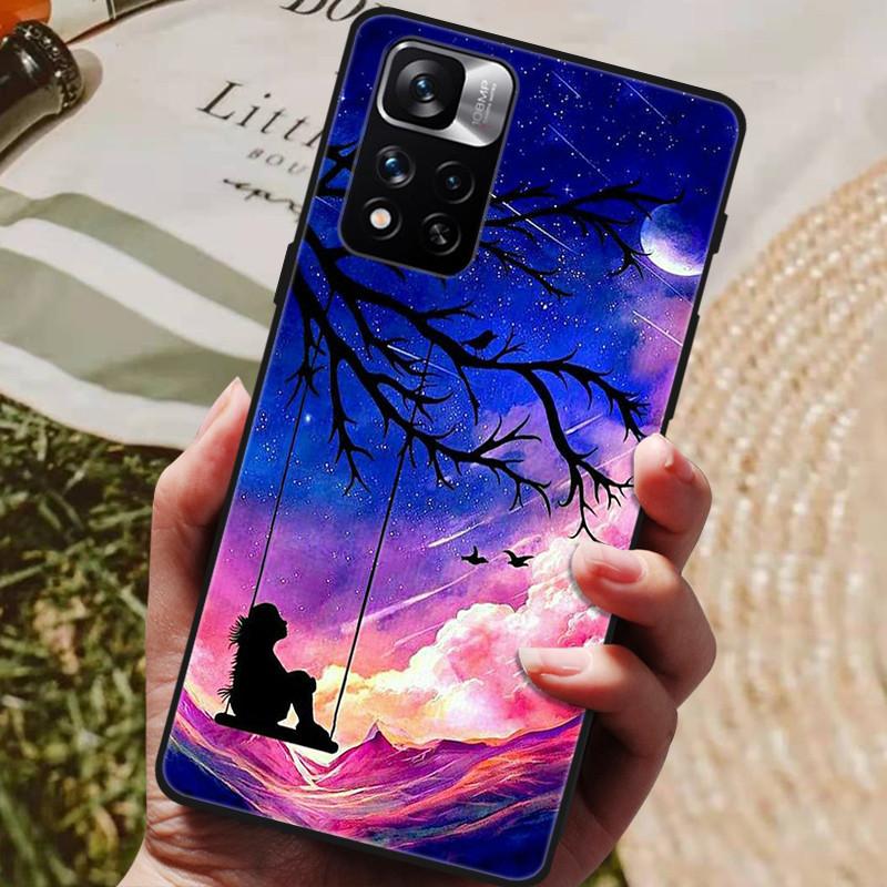 Para Xiaomi Redmi Note 11 Pro Plus 5G Capa Capa Traseira de Silicone Macio para Telefone Para Xiaomi Redmi Note11 Pro + Plus Coque Fundas bumper