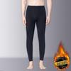 Men's Youth High-Waisted Warm Trousers - Thick, Cold-Resistant Winter Base Layer for Junior and High School Students