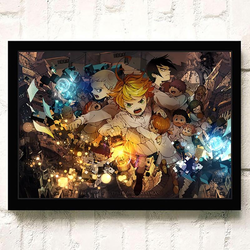 Popular 5D Diy Cross Stitch The Promised Neverland Painting Full Drill Cross-Stitch Crafts Kit Wall Sticker Home Decor