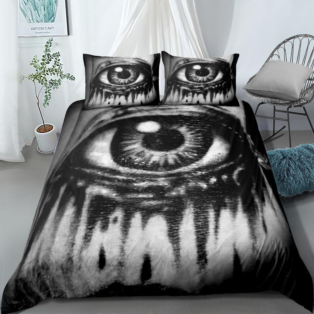 Samurai Skeleton Duvet Cover Set King Queen Double Full Twin Single Bed Linen Set