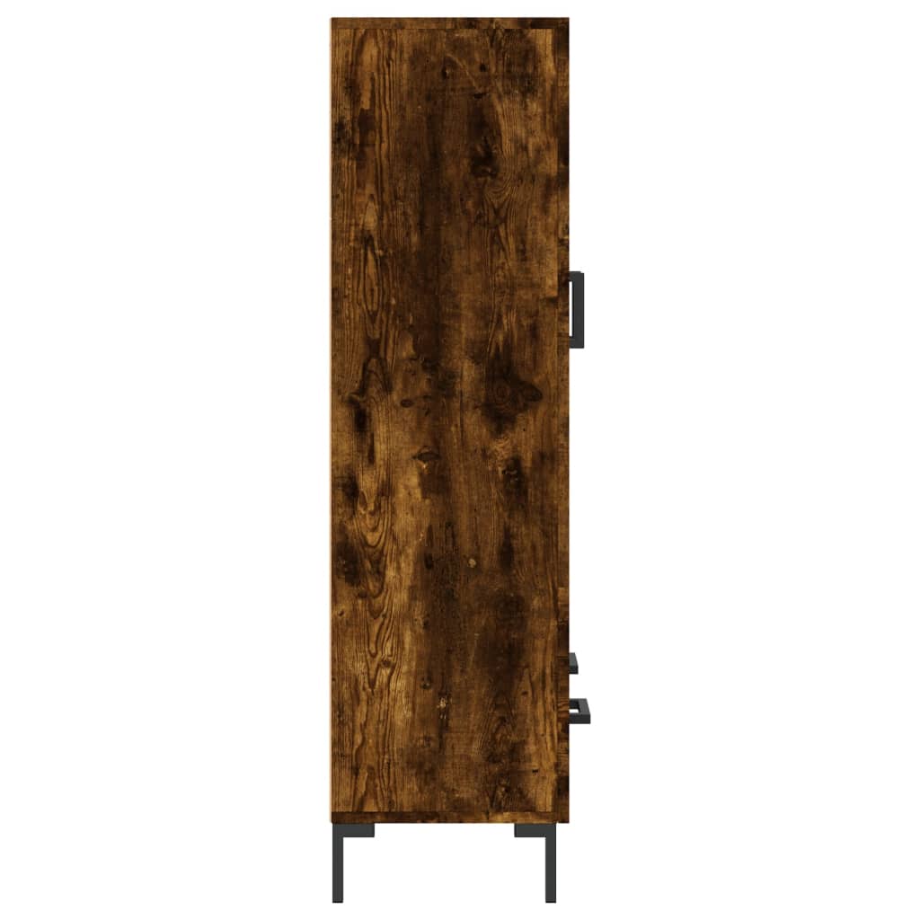Vidaxl Tall Cabinet, Smoked Oak, 69.5X31X115 Cm