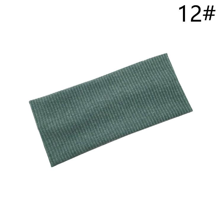 9003SASAACCWide Brim Stretch Headband Female Face Makeup Spring Net Sports Knit Soft Headband Wrap Warm Crochet Women