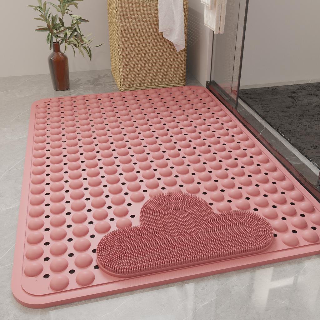 Environmentally Friendly TPE Bathroom Anti Slip Pad Home Shower Room Elderly Pregnant Anti Fall Massage Foot Pads Bath House Safety Shower Mat